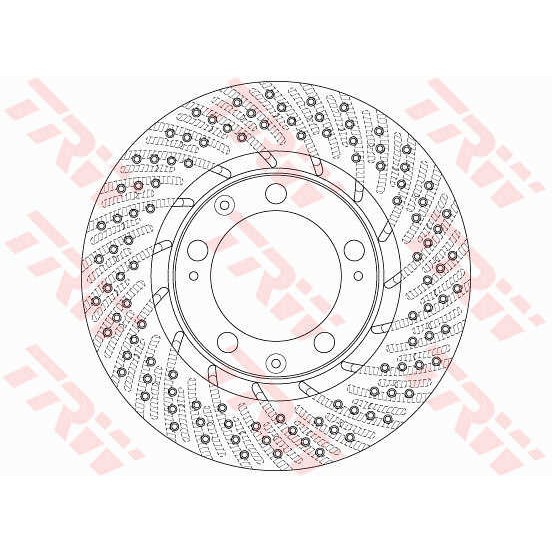 Слика на кочионен диск TRW DF6466S за Porsche 911 (993) 3.6 Carrera - 286 коњи бензин