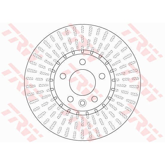 Слика на кочионен диск TRW DF6499S за VW Transporter T5 Bus 2.0 TSI - 204 коњи бензин