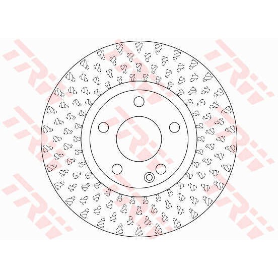 Слика на кочионен диск TRW DF6501 за Mercedes CLA Coupe (c117) CLA 200 (117.343) - 156 коњи бензин