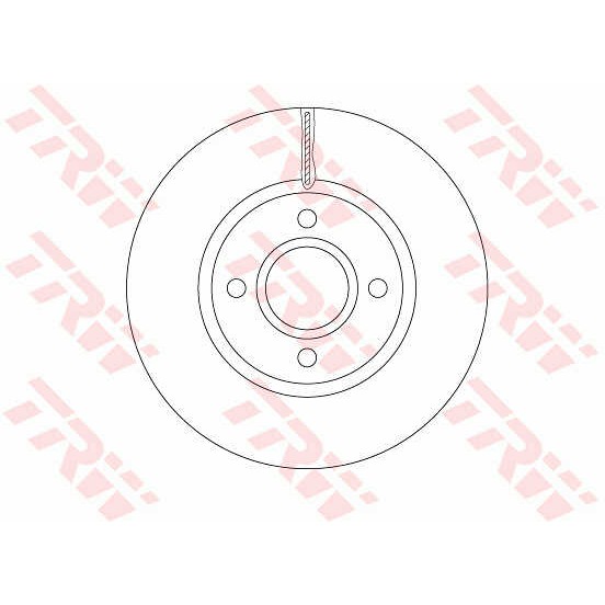 Слика на кочионен диск TRW DF6509 за Ford B-Max 1.4 - 90 коњи бензин