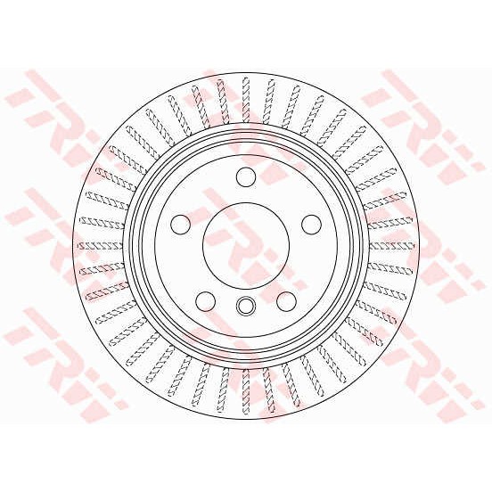 Слика на кочионен диск TRW DF6513S за BMW 3 Sedan F30 F35 F80 318 d xDrive - 143 коњи дизел