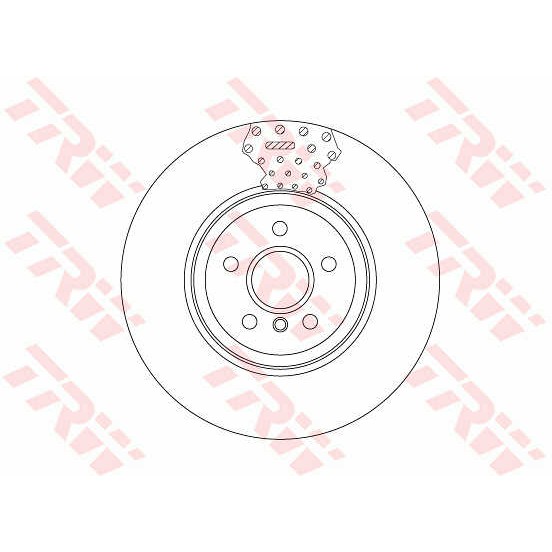 Слика на кочионен диск TRW DF6605S за BMW 3 Touring F31 325 d - 224 коњи дизел