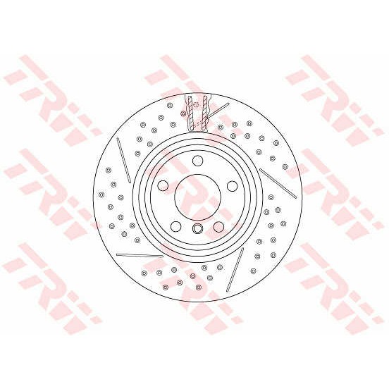 Слика на кочионен диск TRW DF6606S за BMW 1 F21 116 d - 116 коњи дизел