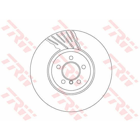 Слика на кочионен диск TRW DF6614S за BMW 7 Series F 750 d xDrive - 381 коњи дизел