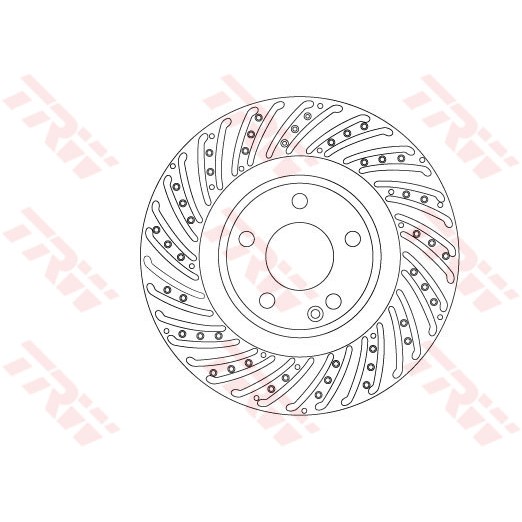 Слика на кочионен диск TRW DF6633S за Mercedes GLA-class (x156) GLA 250 (156.944) - 211 коњи бензин