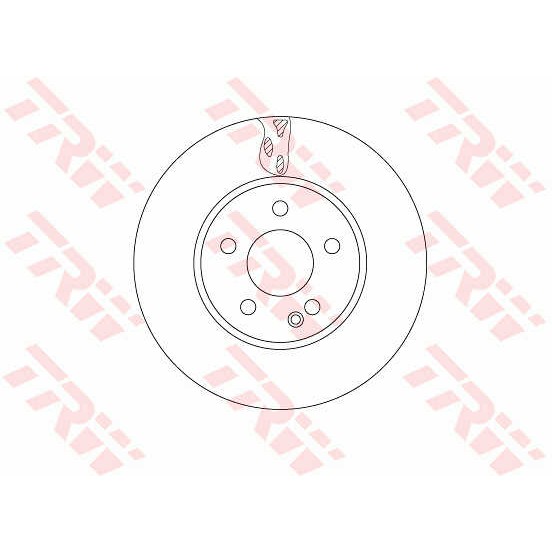 Слика на кочионен диск TRW DF6745S за Mercedes Vito Box (w447) 111 CDI (447.601, 447.603, 447.605) - 114 коњи дизел