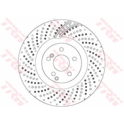 Слика на кочионен диск TRW DF6873S за Mercedes E-class Saloon (w212) E 500 (212.073) - 408 коњи бензин