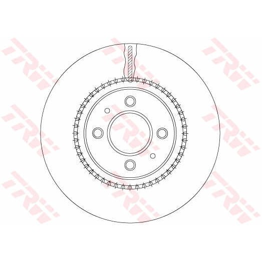 Слика на кочионен диск TRW DF6904 за Kia Rio 3 Hatchback (UB) 1.2 CVVT - 84 коњи бензин