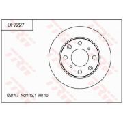 Слика 1 на кочионен диск TRW DF7227