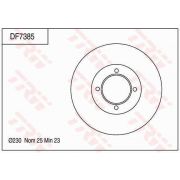 Слика 1 $на Кочионен диск TRW DF7385