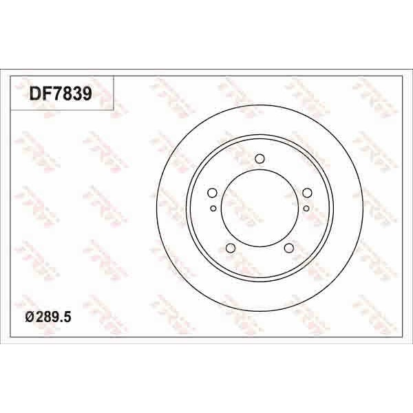 Слика на Кочионен диск TRW DF7839