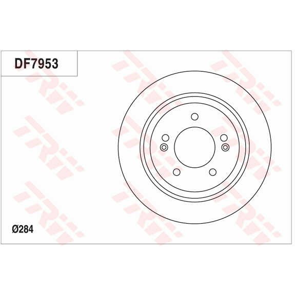 Слика на кочионен диск TRW DF7953 за Hyundai i30 Estate (PDE) 1.6 CRDi - 110 коњи дизел