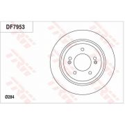 Слика 1 на кочионен диск TRW DF7953