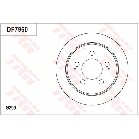 Слика на Кочионен диск TRW DF7960