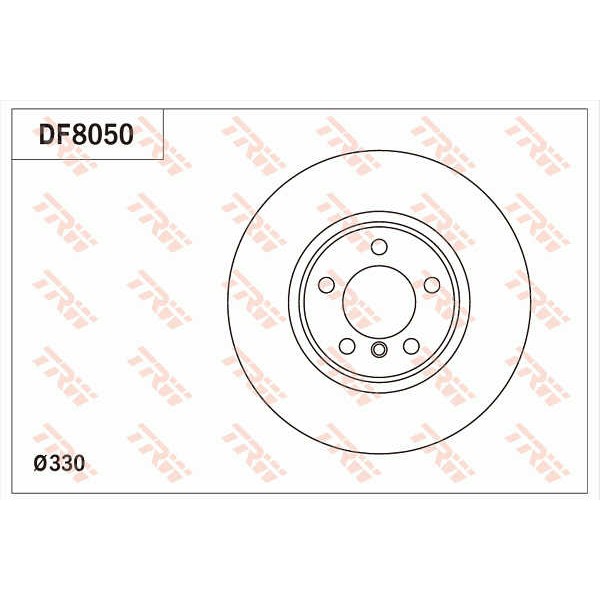 Слика на кочионен диск TRW DF8050 за BMW 3 Sedan F30 F35 F80 330 d - 258 коњи дизел