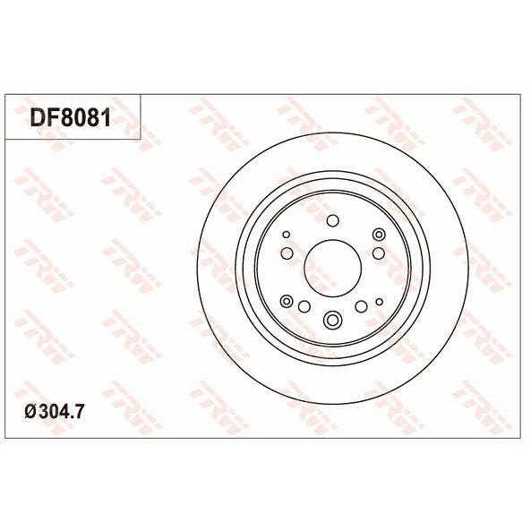 Слика на Кочионен диск TRW DF8081