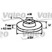 Слика 1 $на Кочионен диск VALEO 186140