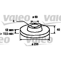 Слика на Кочионен диск VALEO 186211