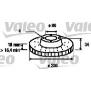 Слика 1 $на Кочионен диск VALEO 186476