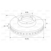 Слика 1 на кочионен диск VALEO 186774