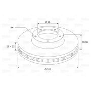 Слика 1 на кочионен диск VALEO 197242