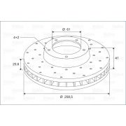 Слика 1 на кочионен диск VALEO 886208