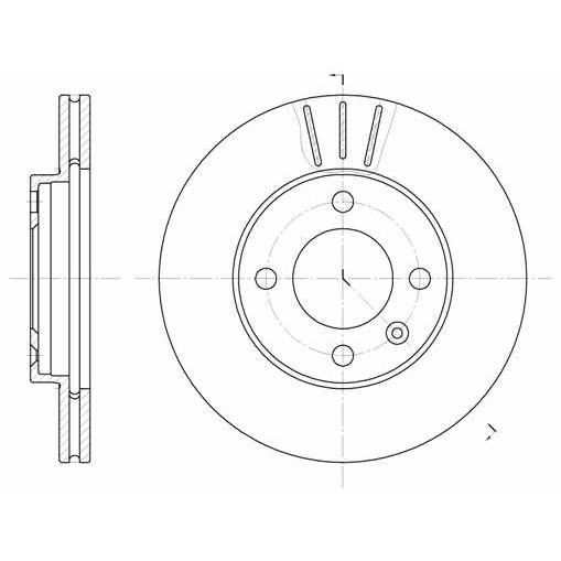 Слика на кочионен диск WOKING D6084.10 за VW Polo 3 Classic (6kv2) 90 1.8 - 90 коњи бензин