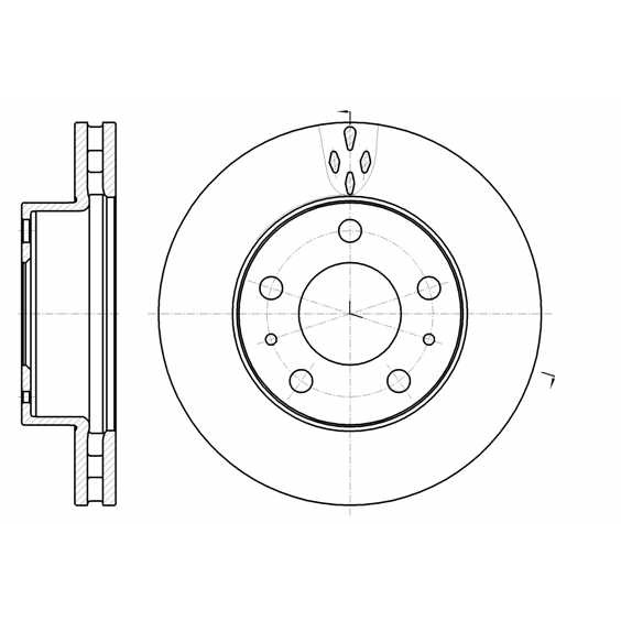 Слика на кочионен диск WOKING D61016.10 за Fiat Ducato Platform 250 160 Multijet 3,0 D - 158 коњи дизел