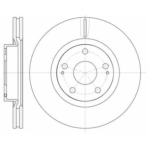 Слика на кочионен диск WOKING D61050.10 за Mercedes ML-class (w164) ML 320 CDI 4-matic (164.122) - 224 коњи дизел