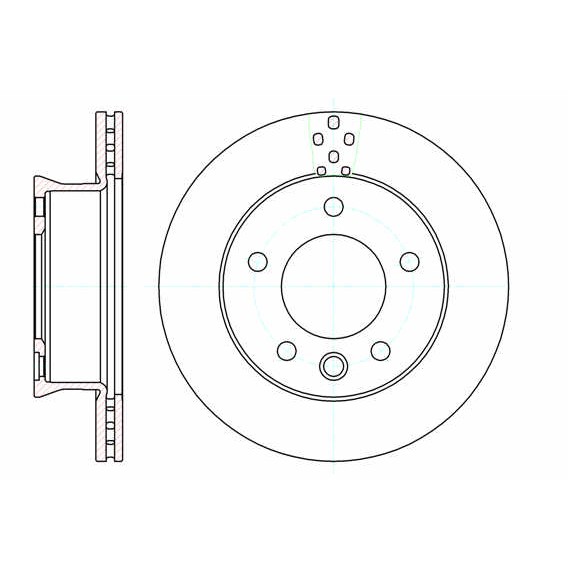 Слика на кочионен диск WOKING D61275.10 за Mercedes Sprinter 3-t Box (903) 311 CDI - 109 коњи дизел