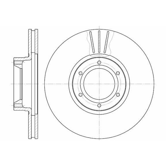 Слика на кочионен диск WOKING D6567.10 за Opel Movano Box (F9) 1.9 DTI - 82 коњи дизел