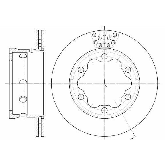 Слика на кочионен диск WOKING D6623.10 за VW LT 28-46 2 Platform (2DX0FE) 2.8 TDI - 125 коњи дизел