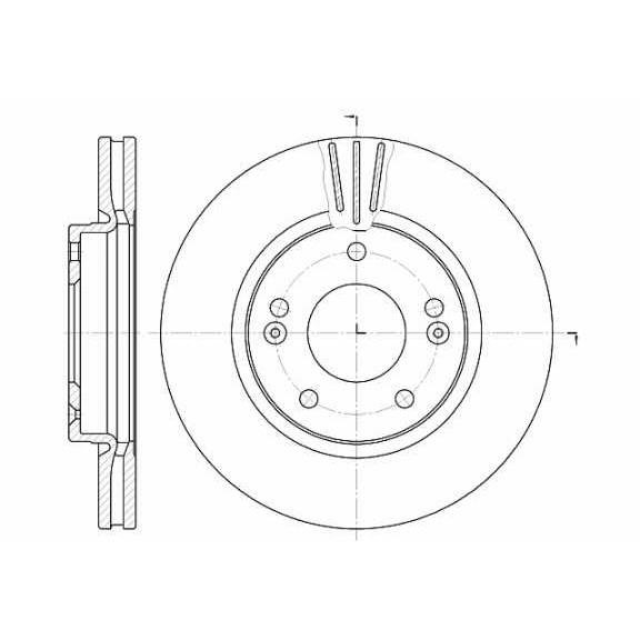 Слика на кочионен диск WOKING D6667.10 за Hyundai Trajet (FO) 2.0 CRDi - 113 коњи дизел