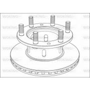 Слика 1 $на Кочионен диск WOKING Heavy Duty Brake Disc NSA1001.20