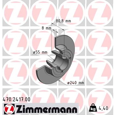 Слика на Кочионен диск ZIMMERMANN 470.2417.00