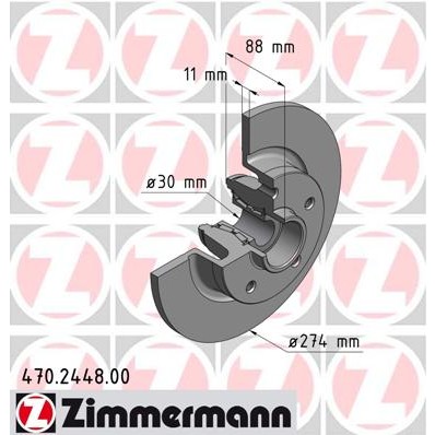 Слика на Кочионен диск ZIMMERMANN 470.2448.00