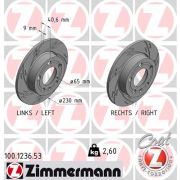 Слика 1 $на Кочионен диск ZIMMERMANN BLACK Z 100.1236.53