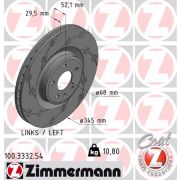 Слика 1 $на Кочионен диск ZIMMERMANN BLACK Z 100.3332.54