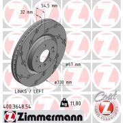 Слика 1 $на Кочионен диск ZIMMERMANN BLACK Z 400.3648.54