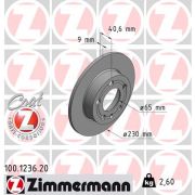 Слика 1 на кочионен диск ZIMMERMANN COAT Z 100.1236.20