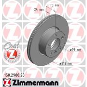 Слика 1 на кочионен диск ZIMMERMANN COAT Z 150.2900.20