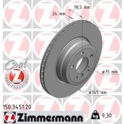 Слика 1 на кочионен диск ZIMMERMANN COAT Z 150.3451.20