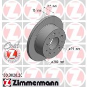 Слика 1 $на Кочионен диск ZIMMERMANN COAT Z 180.3020.20