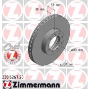 Слика 1 на кочионен диск ZIMMERMANN COAT Z 230.6267.20