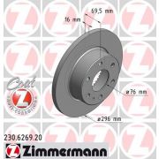 Слика 1 $на Кочионен диск ZIMMERMANN COAT Z 230.6269.20