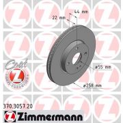 Слика 1 на кочионен диск ZIMMERMANN COAT Z 370.3057.20