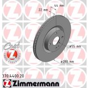 Слика 1 на кочионен диск ZIMMERMANN COAT Z 370.4400.20