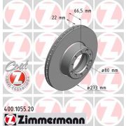 Слика 1 $на Кочионен диск ZIMMERMANN COAT Z 400.1055.20