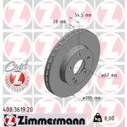 Слика 1 на кочионен диск ZIMMERMANN COAT Z 400.3619.20