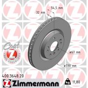 Слика 1 $на Кочионен диск ZIMMERMANN COAT Z 400.3648.20